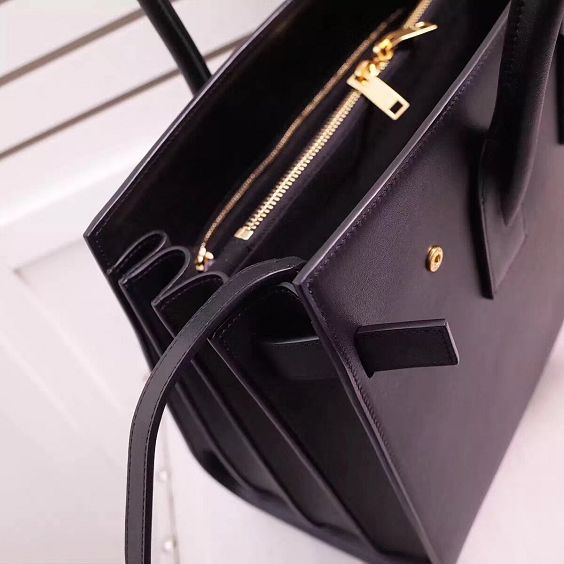 YSL original calfskin large sac de jour bag 324823 black