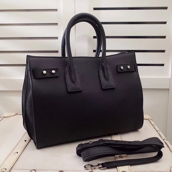 YSL original soft calfskin large sac de jour bag 464960 black