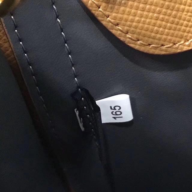 Prada saffiano lux tote original leather bag bn2756 tan&gray