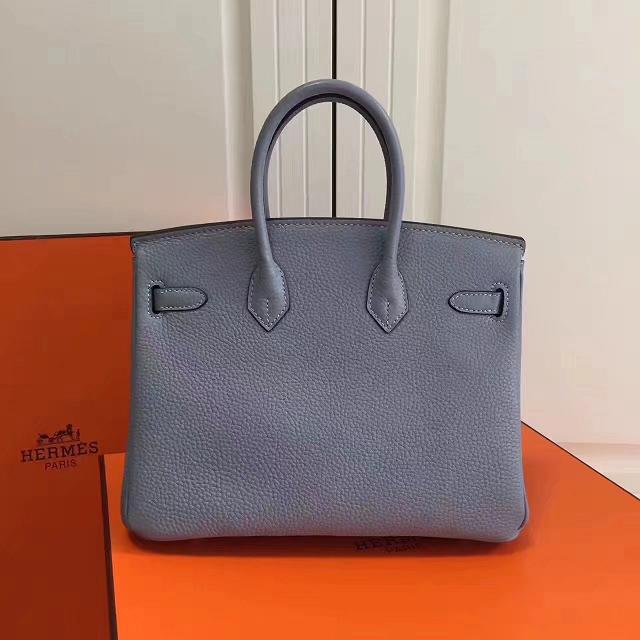 Hermes imported togo leather birkin 30 bag H0030 light blue