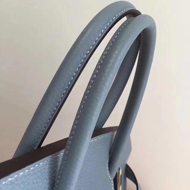 Hermes imported togo leather birkin 30 bag H0030 light blue