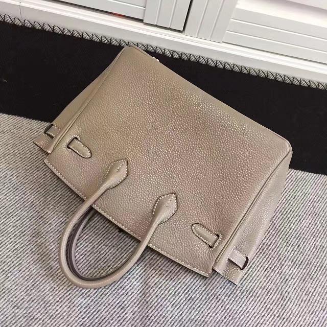 Hermes imported togo leather birkin 30 bag H0030 light gray