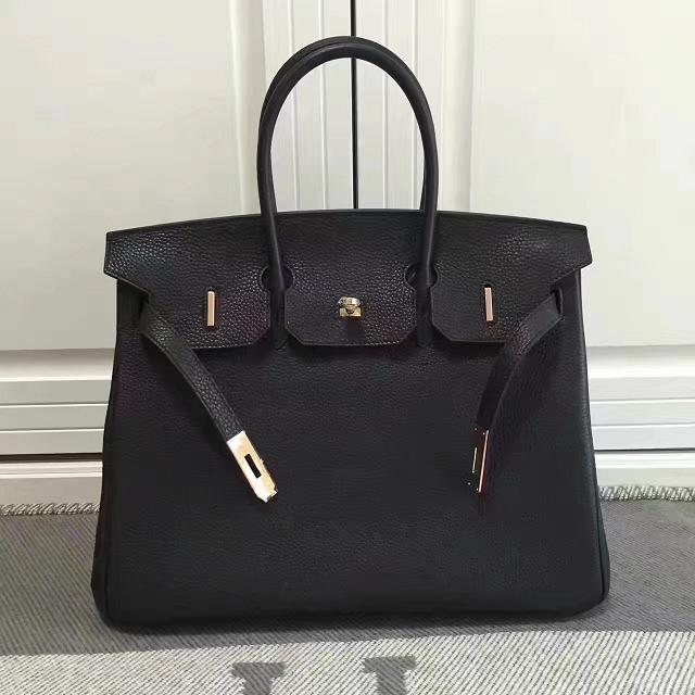 Hermes imported togo leather birkin 35 bag H0035 black