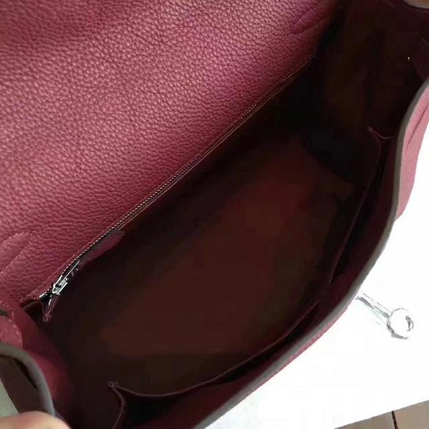 Hermes original togo leather kelly 28 bag K28 burgundy