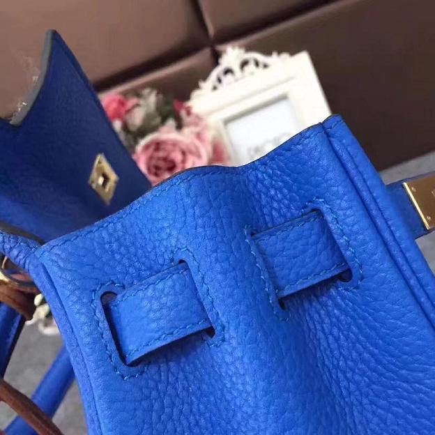 Hermes original togo leather kelly 28 bag K28 royal blue