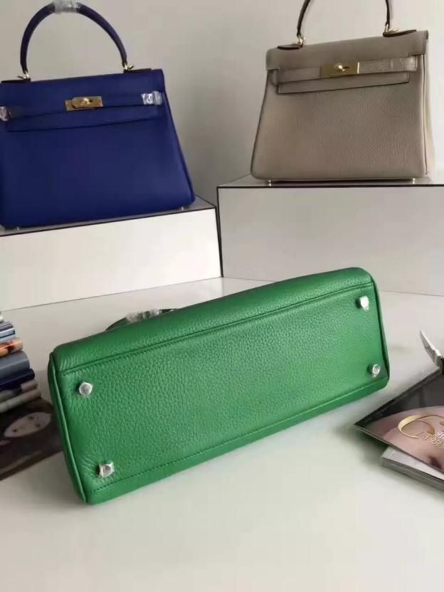 Hermes togo leather kelly 28 bag K028 green