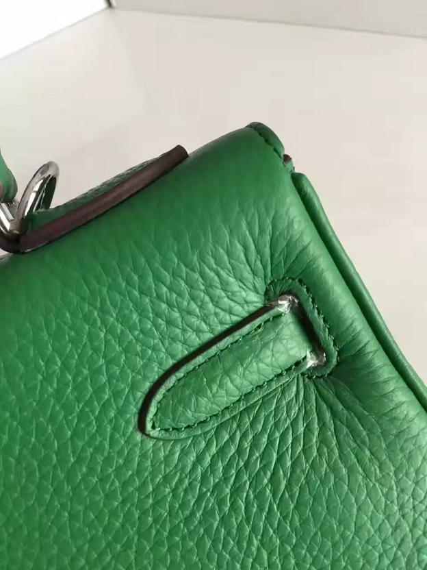 Hermes togo leather kelly 28 bag K028 green
