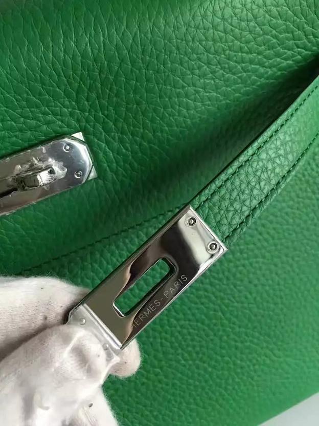 Hermes togo leather kelly 32 bag K032 green