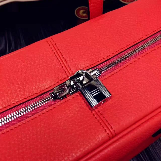 Hermes original clemence leather victoria fourre-tout 35 bag V35 red