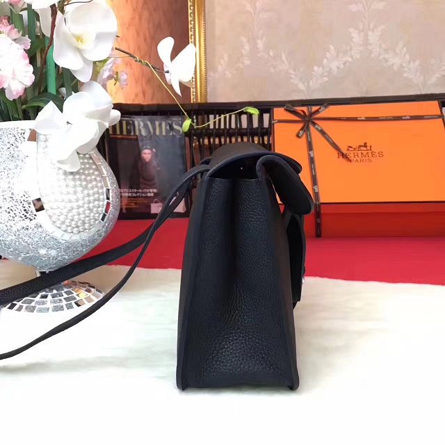 Hermes original togo leather halzan 31 bag H031 black