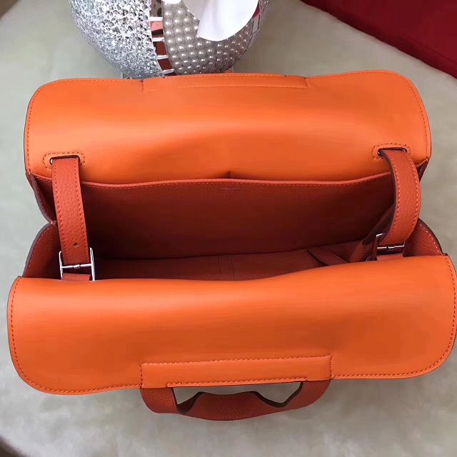 Hermes original togo leather halzan 31 bag H031 orange