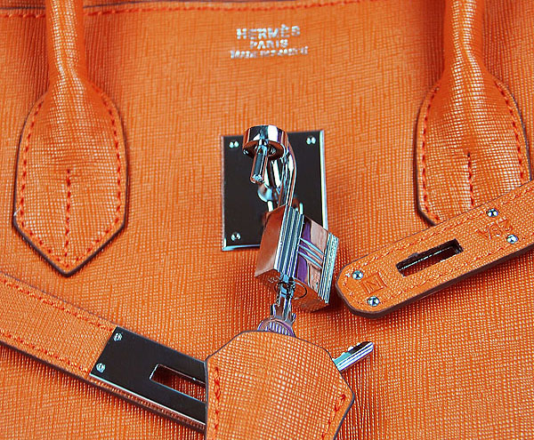 Hermes original epsom leather birkin 30 bag H30 orange