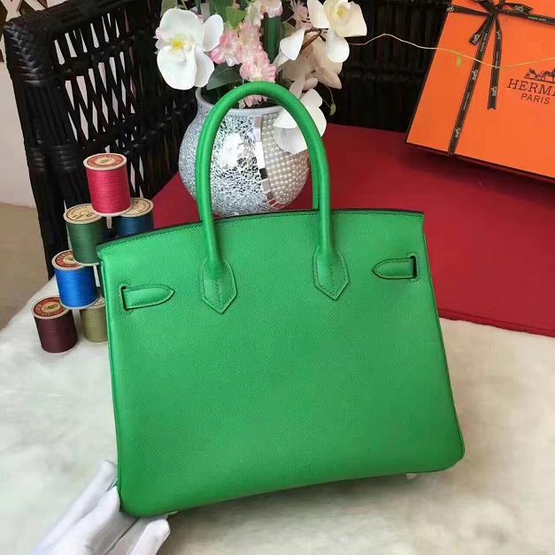 Hermes original epsom leather birkin 35 bag H35-3 green