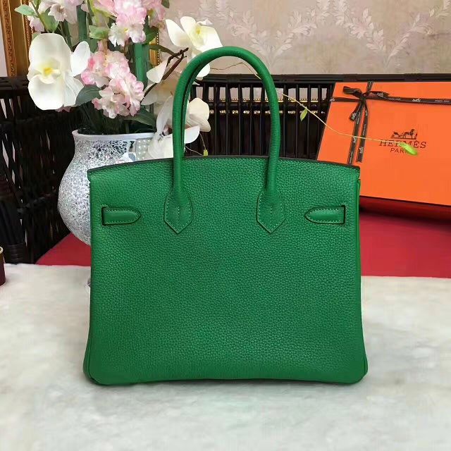 Hermes original togo leather birkin 35 bag H35-1 green