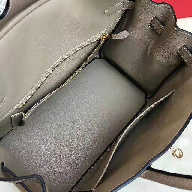 Hermes original togo leather birkin 35 bag H35-1 light gray