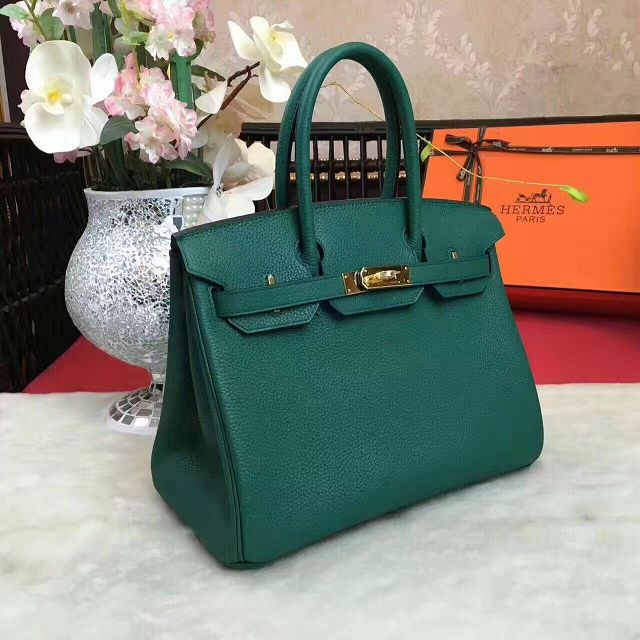 Hermes original togo leather birkin 25 bag H25-1 olive