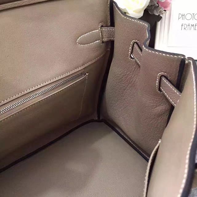Hermes original togo leather birkin 30 bag H30-1 light grey