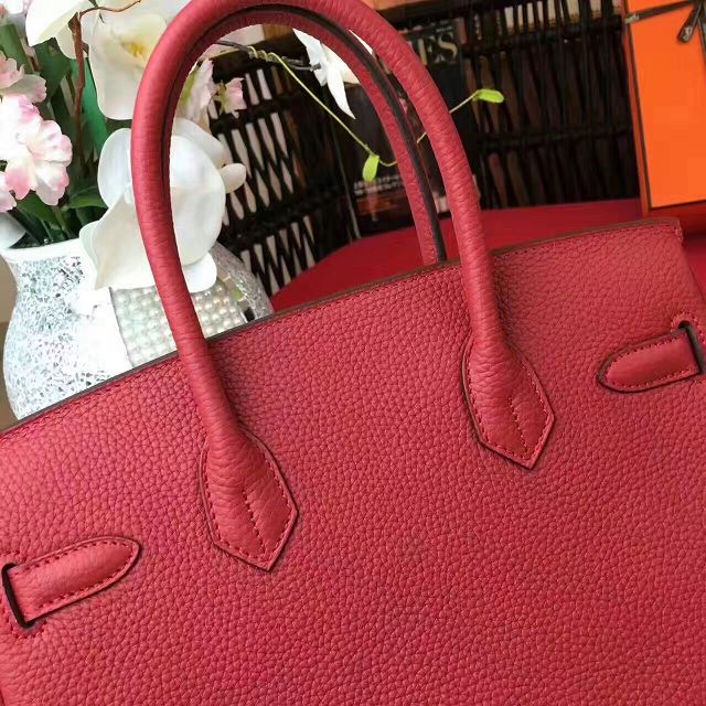 Hermes original togo leather birkin 30 bag H30-1 wine