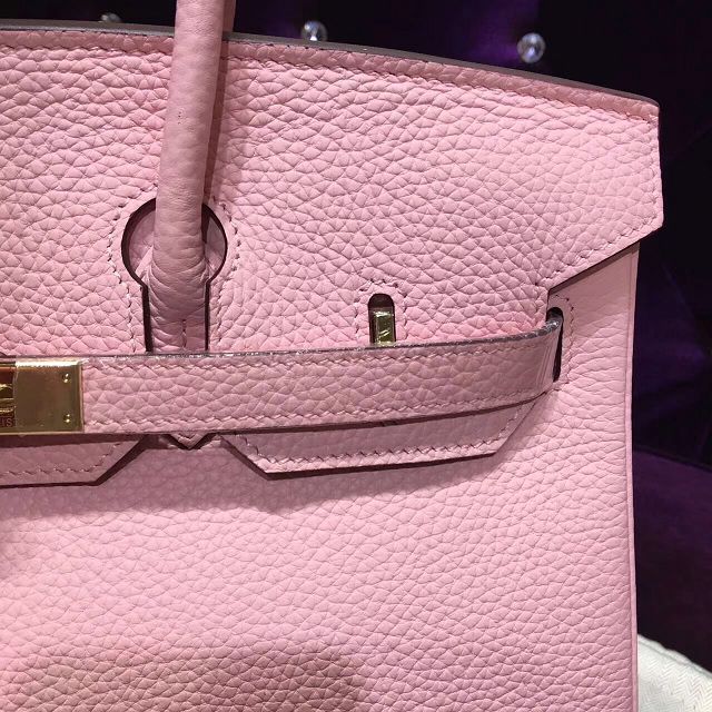 Hermes top togo leather birkin 35 bag H35-2 pink