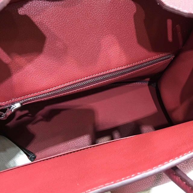 Hermes top togo leather birkin 30 bag H30-2 burgundy