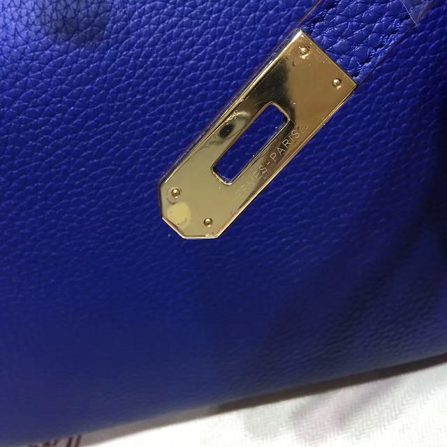 Hermes top togo leather birkin 30 bag H30-2 electric blue