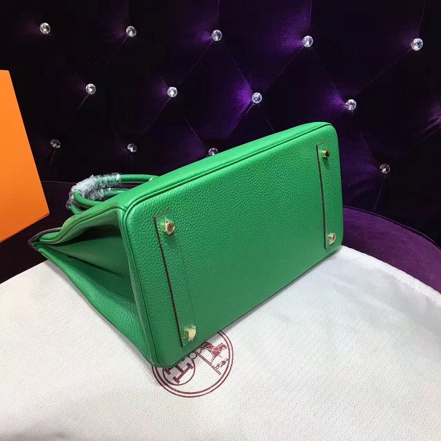 Hermes top togo leather birkin 30 bag H30-2 green