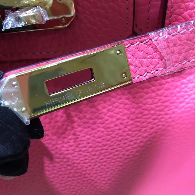 Hermes top togo leather birkin 30 bag H30-2 watermelon red