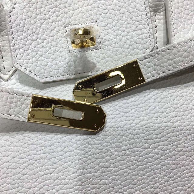 Hermes top togo leather birkin 30 bag H30-2 white