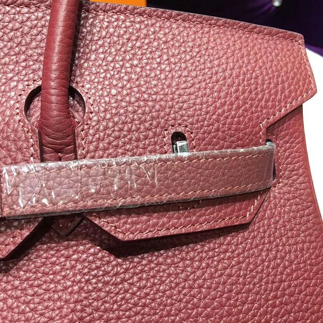 Hermes top togo leather birkin 35 bag H35-2 burgundy