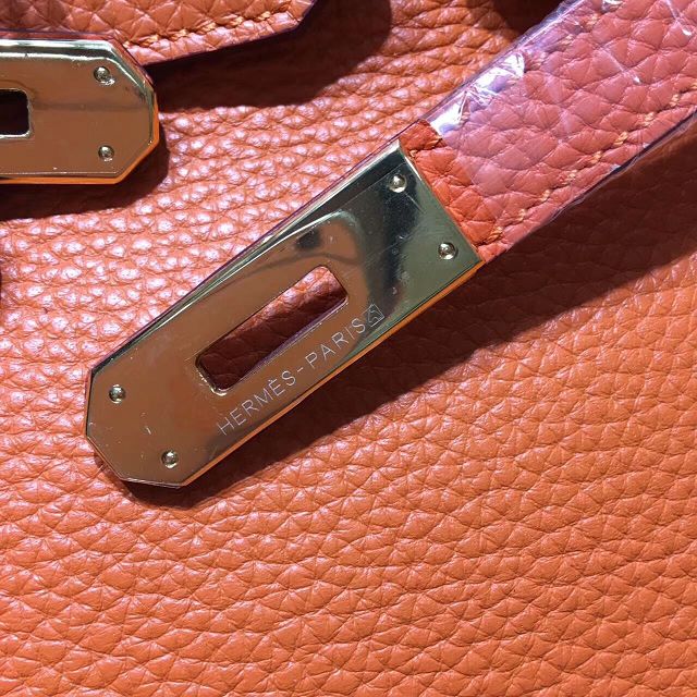 Hermes top togo leather birkin 35 bag H35-2 orange