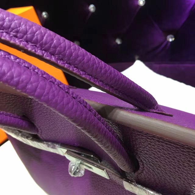 Hermes top togo leather birkin 35 bag H35-2 purple