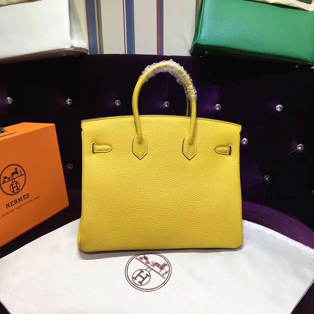 Hermes top togo leather birkin 35 bag H35-2 yellow