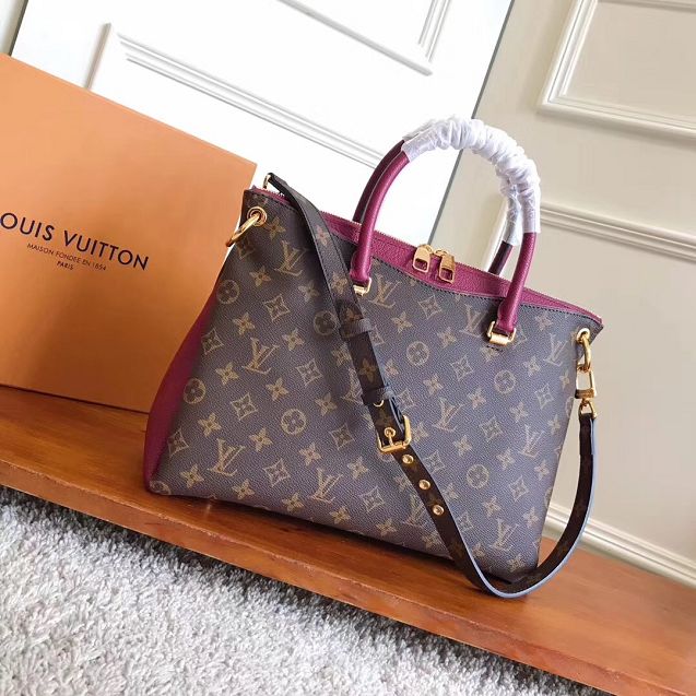 Louis Vuitton original monogram canvas pallas M42810 bordeaux