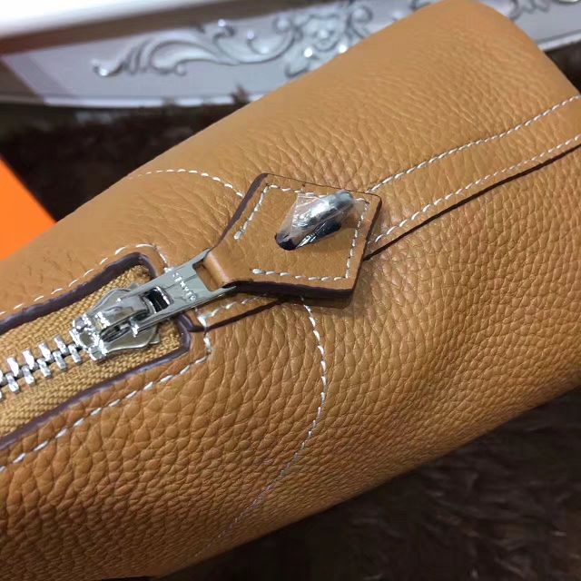 Hermes calfskin medium bolide 31 bag B31 coffee