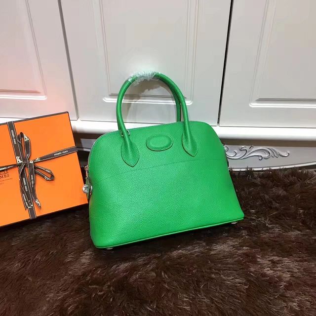 Hermes calfskin medium bolide 31 bag B31 green