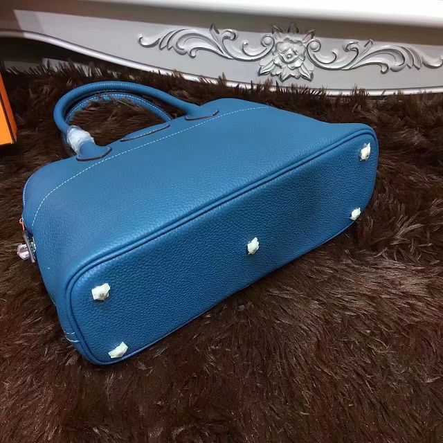 Hermes calfskin medium bolide 31 bag B31 lake blue