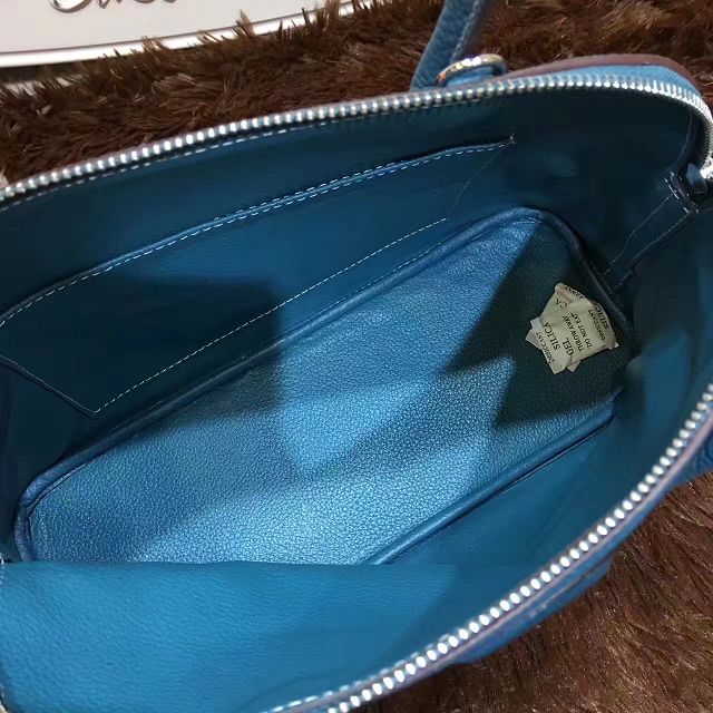 Hermes calfskin medium bolide 31 bag B31 lake blue