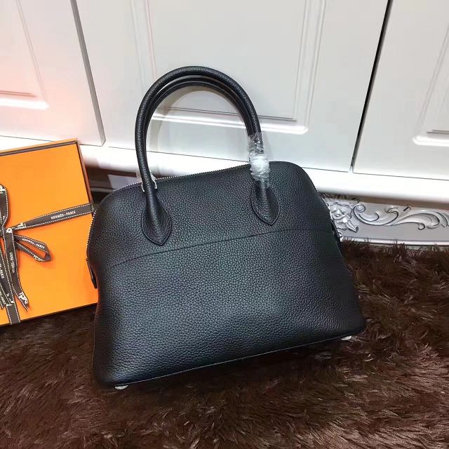 Hermes calfskin small bolide 27 bag B27 black