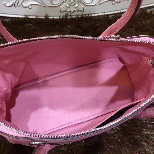 Hermes calfskin small bolide 27 bag B27 pink