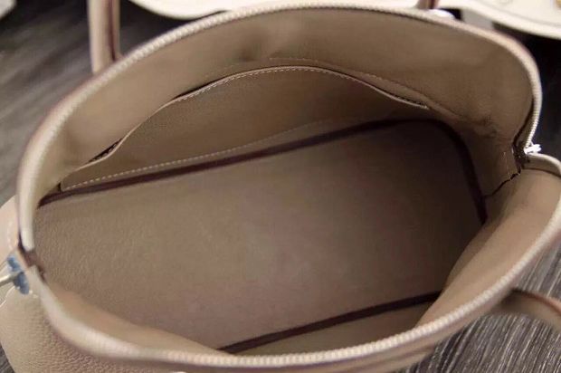 Hermes original togo leather medium bolide 31 bag B031 light gray