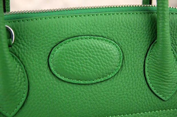 Hermes original togo leather small bolide 27 bag B027 green