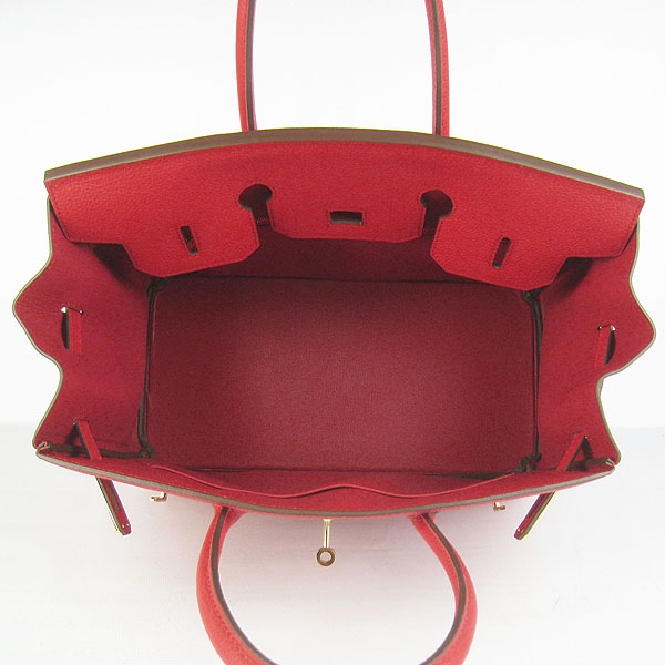 Hermes original togo leather birkin 30 bag H30-1 red