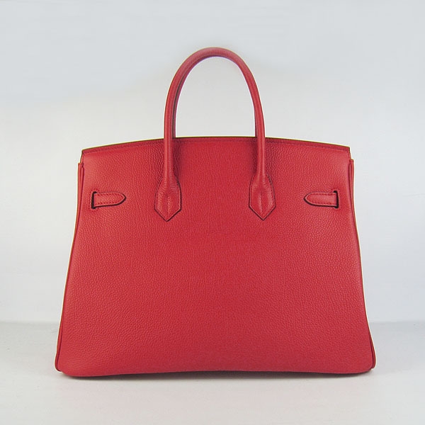 Hermes original togo leather birkin 25 bag H25-1 red	