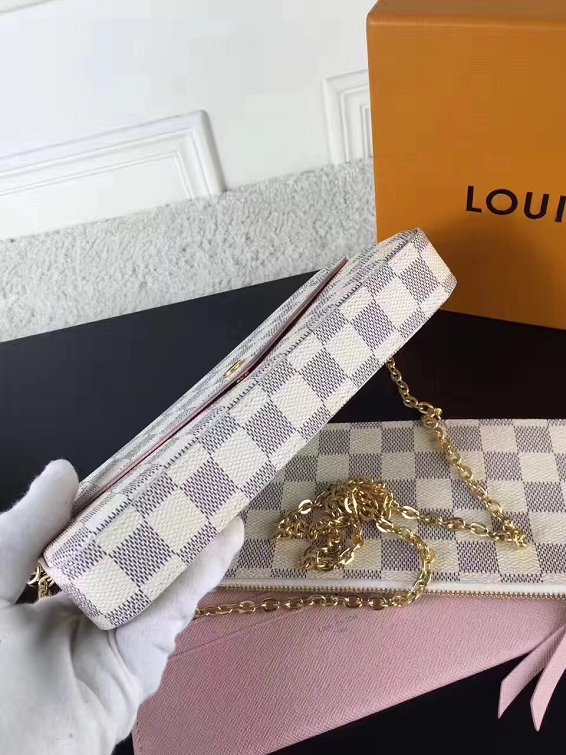 Louis vuitton original damier azur pochette felicie n63106