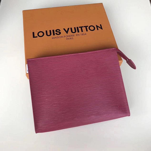 Louis Vuitton epi leather toiletry pouch 26 M41367 rose red