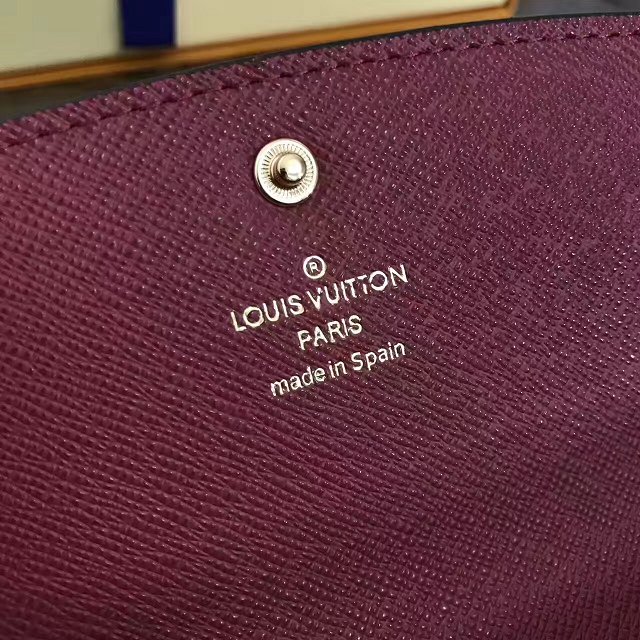 Louis Vuitton monogram reverse emilie wallet m60696 burgundy