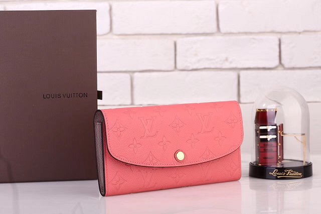 Louis vuitton monogram empreinte emilie wallet m62369 pink