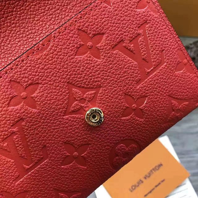 Louis vuitton monogram empreinte key pouch m60634 red