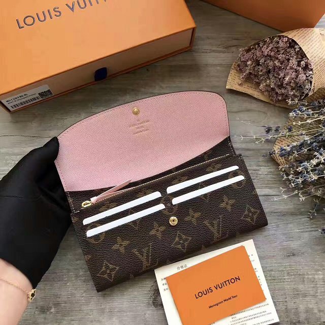 Louis Vuitton monogram canvas emilie wallet M61289 pink