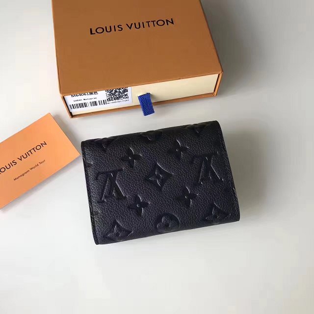 Louis vuitton monogram empreinte victorine wallet M64061 black